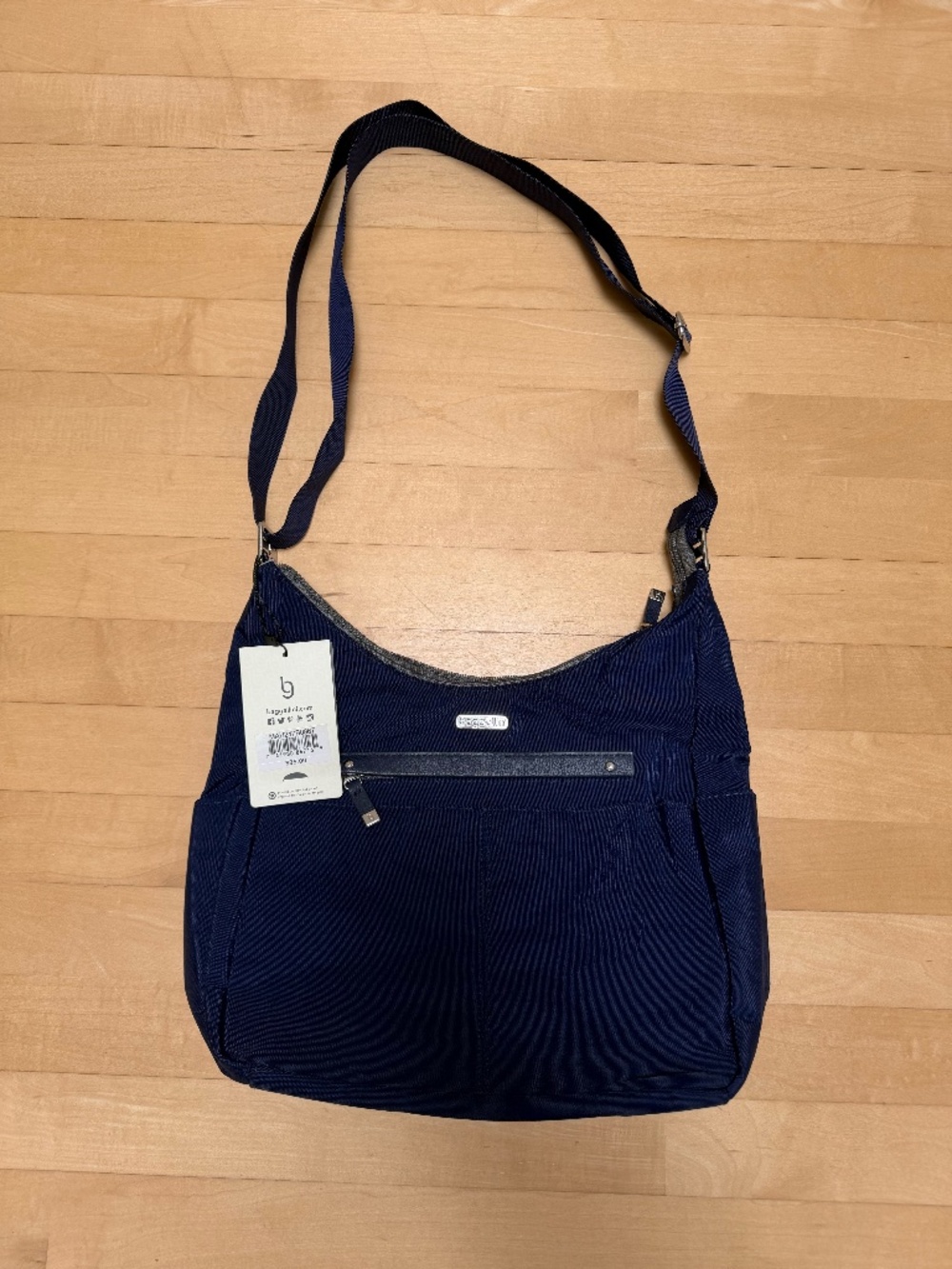 Baggallini Anywhere Large Hobo Bag in Navy Blue NWT